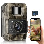 Die beste Wildkamera MAXDONE Wildkamera mit Bewegungsmelder Nachtsicht, 4K 64MP Wildtierkamera
