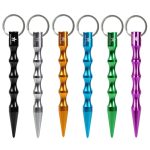 Die beste Schreckschusspistole zur Selbstverteidigung AMATHINGS 6 Stück Schlüsselanhänger Kompakt, BKA geprüft & 100% legal in DE, Ideal für kleinere Hände & diskretes Tragen Leichter Druckpunktverstärker aus Aluminium zur Selbstverteidigung bunt