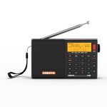 Der beste Weltempfänger aller Zeiten XHDATA D808 Tragbares Digitales Radio, Weltempfänger Radio, Kurzwellenempfänger, UKW-Stereo/KW/MW/LW SSB Air Band Weltempfänger, RDS, Radio batteriebetrieben, mit Externer Antenne (Schwarz)