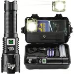 BEYSTE LED Taschenlampe Extrem Hell 1,000,000 Lumen, 50W 1520M Weitschuss