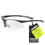 Uvex sportstyle 223 Sportbrille, black grey/clear, one size