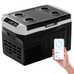 Die beste Kompressor-Kühlbox EUHOMY 21L Kompressor Kühlbox -20℃~20℃, 12V Auto-Kühlschrank, Tragbarer Gefrierschrank 12/24V DC 220-240V AC, mit APP-Steuerung für Camping, Reisen, LKW, Haus
