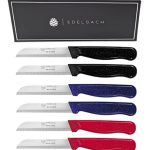 Die besten Messer aus Solingen Edelbach Solingen Küchenmesser Set | Made in Germany Solingen Set, Obstmesser, Gemüsemesser, Schälmesser, sehr scharf | Allesschneider Edelstahl | Kneipchen Messer (6x Küchenmesser)