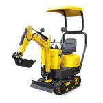 Der beste Minibagger BAMATO Minibagger MIB-600 Benzin Bagger mit Elektrostart 6,3kW