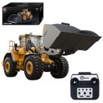 Der beste China-Radlader WANZRXX 1/16 RC Lader für Erwachsene L260H Ferngesteuerter Radlader Metallschaufel & Galgen 4WD 2.4G Voll funktionsfähig Heavy Duty Baufahrzeug Licht Sound Dozer Front Bulldozer Engineering Truck
