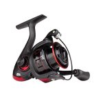Abu Garcia Cardinal X Spinnrolle; Hochleistungsrolle für das Angeln mit Raubfischködern im Süßwasser, ideal für die Jagd auf Forellen, Barsche, Hechte und Lachse, Größe 2000, Unisex, schwarz/rot