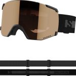 Die beste Skibrille bei schlechter Sicht Salomon S/view Access Unisex-Brille Ski Snowboarden, Erweitertes Sichtfeld, Augenermüdung und Blendreduzierung und kein Beschlagen mehr, Schwarz, Einheitsgröße