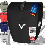 Die beste Fahrradtasche Valkental Gepäckträgertasche, Wasserdicht & Abschließbar