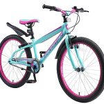 Das beste Fahrrad für Kinder mit 24 Zoll BIKESTAR Kinderfahrrad 24 Zoll für Mädchen und Jungen ab 9 Jahre | Kinderrad Urban Jungle | Fahrrad für Kinder Türkis & Berry | Risikofrei Testen