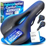 Der beste Fahrradsattel für lange Touren NEXTCOVER® Fahrradsattel - Das Original - mit Memory-Foam 3.0 I maximaler Fahrkomfort I ergonomischer Fahrrad Sattel für Damen & Herren I Fahrradsattel Herren bequem, Sattel Damen bequem weich