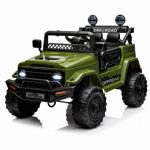 Die besten Geländewagen bis 5000 Euro GarveeMore 12V Kinder Geländewagen mit Fernbedienung, Army Green