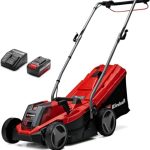 Die besten Rasenmäher Einhell Akku-Rasenmäher GE-cm 18/33 Li Kit Power X-Change (18 V, 33 cm Schnittbreite, bis 200 m², Brushless, 30L Fangkorb, 25-65 mm Schnitthöhe, inkl. 4,0 Ah Akku + Ladegerät)