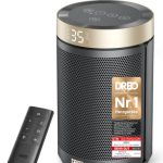 Der beste Wohnwagen Dreo Energiesparender Heizlüfter, 34 dB Leiser 1500W Elektrischer PTC Keramik, Thermostat, Überhitzungs- & Kippschutz, 12 Std. Timer, Elektroheizung für Räume Schlafzimmer, Heater 316, Gold