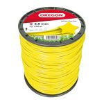 Der beste Mähfaden Oregon Sternförmiger Mähfaden 3mm, Gelb, 3,0 mm x 212m (69-461-Y)