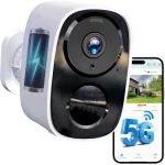 HITELLARCAM 2K Überwachungskamera Außen Akku mit 5GHz/2.4GHz WLAN