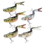 Die besten Kunstköder RYACO 5 Stück Angelköder, Kunstköder Wobbler Hecht, Fisch Köder
