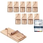 Die besten Mausefallen VonBueren 10x Mausefalle Schlagfalle, Mäusefalle aus Holz, Mausefallen