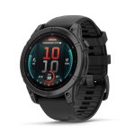 Die beste Garmin-Uhr für Radfahrer Garmin Fenix E, 47 mm, GPS-Multisport-Smartwatch, Schwarz/Schiefergrau