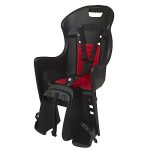 Der beste Fahrrad-Kindersitz DIEFFE 8630500036 - Fahrradkinderrücksitz Bikey Cool ELM mit 26'' bis 29'' Rädern. Geeignet für Kinder mit einem Gewicht von 9 bis 22 kg in Farbe Schwarz/Rot