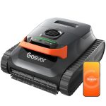 Der beste Akku-Poolroboter Gosvor (2026 Neu) Poolroboter Wand und Boden, Wasserlinie, Flachzone 4-in-1, Bis zu 200 Min. Laufzeit, Leichtgewicht 6,9 KG, 3μm Ultrafeiner Filter, Poolsuager Akku für Pools bis zu 200 m², Orange