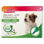Das beste Zeckenmittel für Hunde beaphar Zecken- und Flohschutz Spot-ON 3x1ml, für kleine Hunde (bis 15kg)