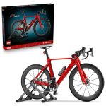 Die besten Rennräder LEGO Icons Rennrad 11380 | Bausatz für Erwachsene, mit Gummireifen, Schaltwerk & Hinterradständer, Schreibtisch Deko, Geschenk, Radsportfans, 1015 Teile