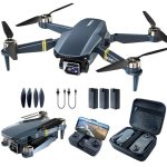 Die besten Drohnen mit Kamera 800 Meter Reichweite Drohne mit Kamera 4K – 84 Minuten Flugzeit, WiFi FPV faltbare Quadrocopter, bürstenlosem Motor, Auto-Hover, Auto-Follow (3 Akkus)