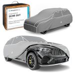 Der beste Hybrid-SUV WALSER Premium Hagelschutz Abdeckplane Auto, Auszeichnung Sehr Gut* Hagelschutzplane, TÜV geprüfte* Autogarage Hagel, Hybrid UV Protect Vollgarage, Wasserabweisende Abdeckung Größe 9 SUV/Van