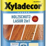 Der beste Holzschutz für außen Xyladecor Holzschutz-Lasur 2in1, Universeller Allwetter-Schutz – Der Klassiker, Farblos, 750 ml